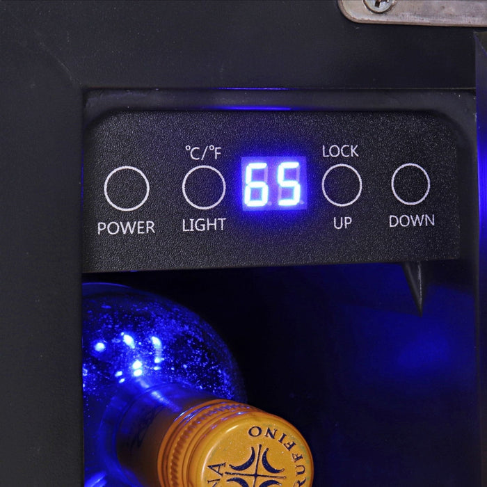 Koolatron 7 Bottle Built-In Compressor Wine Cellar Stainless Steel