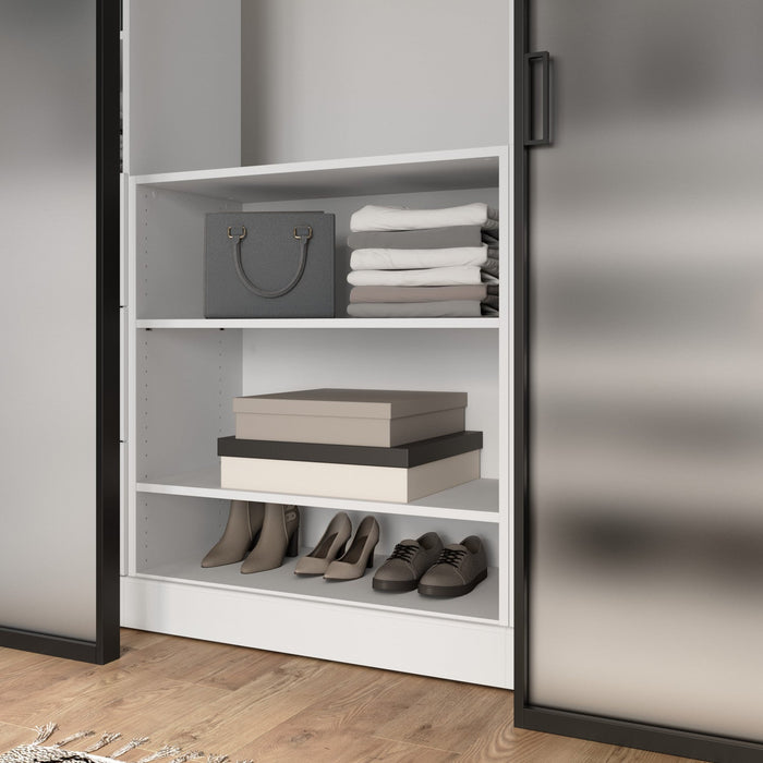 Bestar Versatile 36 W Small Closet Organizer - White