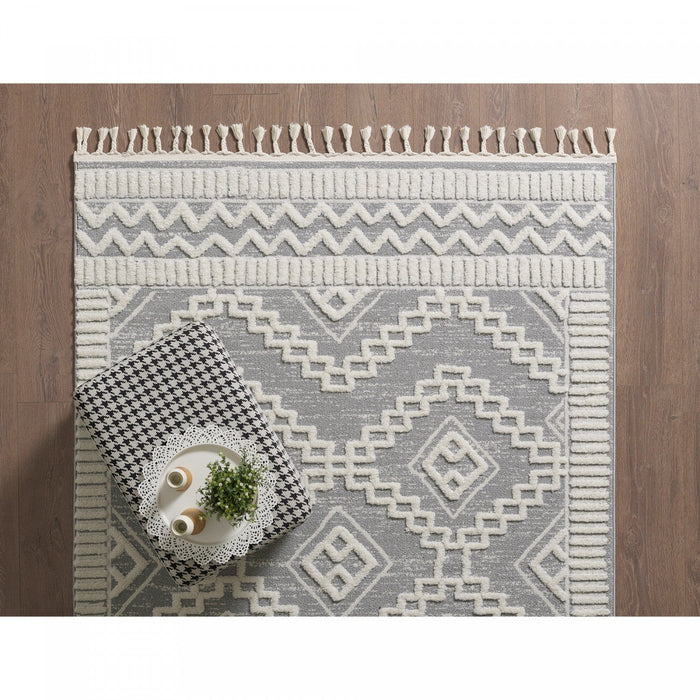 Quinto Moroccan Quatro Shag Area Rug - 6'3\" x 9'