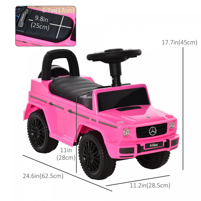 Aosom Compatible Baby Sliding Car, Ride On Toys For Toddlers, Foot To Floor Slider Push Stroller, W/