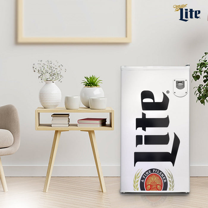 Miller Lite 90 Liter Compressor Compact Refrigerator