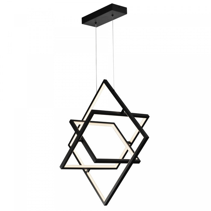 Graymar 45 W LED Black Pendant Light 