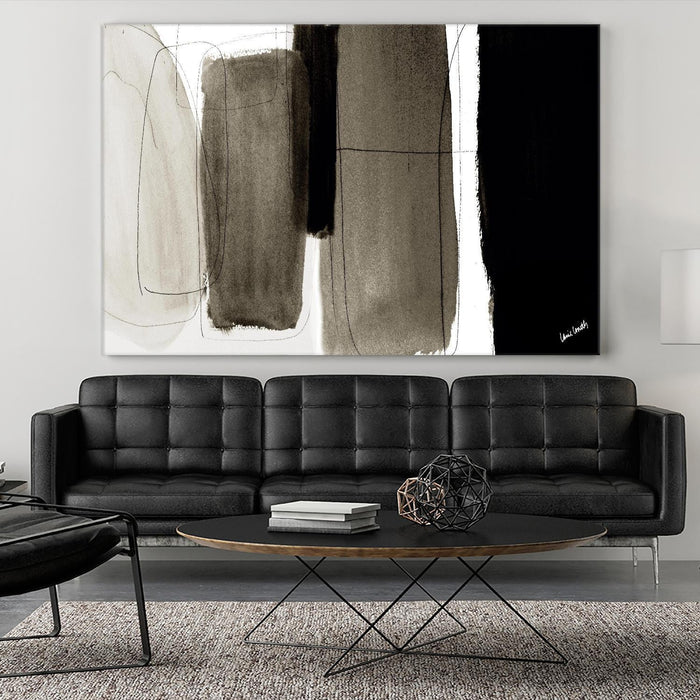 \"Dark Veil Abstract\" Giant Art 72x48 Wall Art