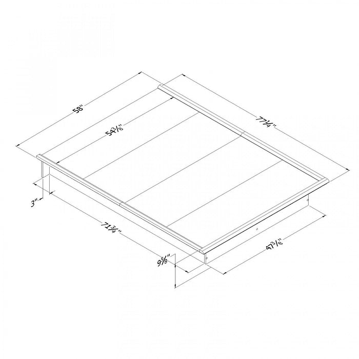 Step One Platform Bed - Pure Black 