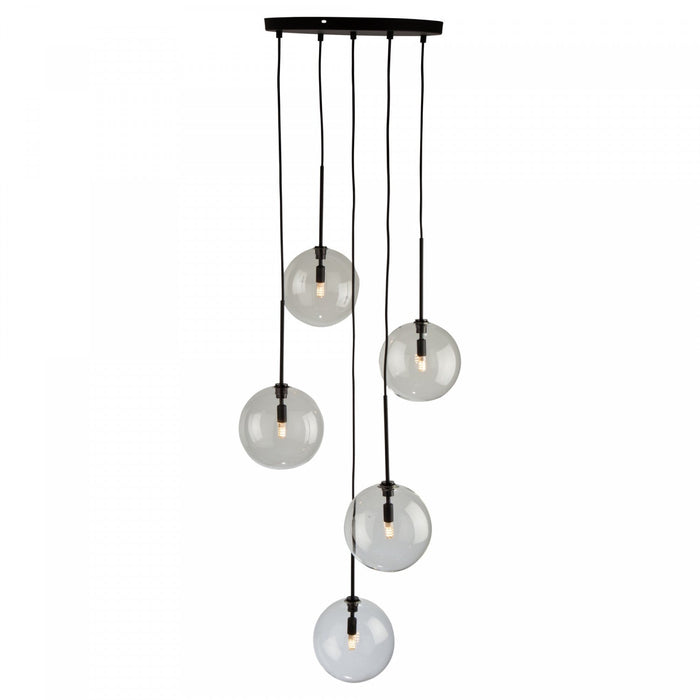 Pinpoint 5-Light Black Pendant 