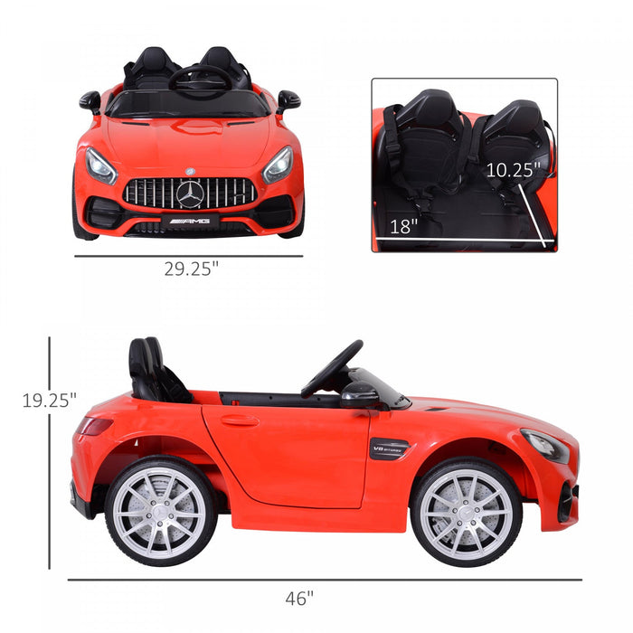 Aosom Licensed Kids Powered Ride-On Car 12v With Remote Control, Suspension Wheel, Adjustable Speed,