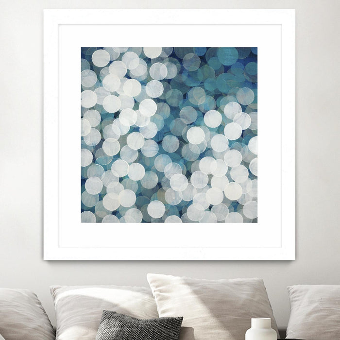 \"Head In The Clouds\" Matted and Framed White 30x30 Wall Art