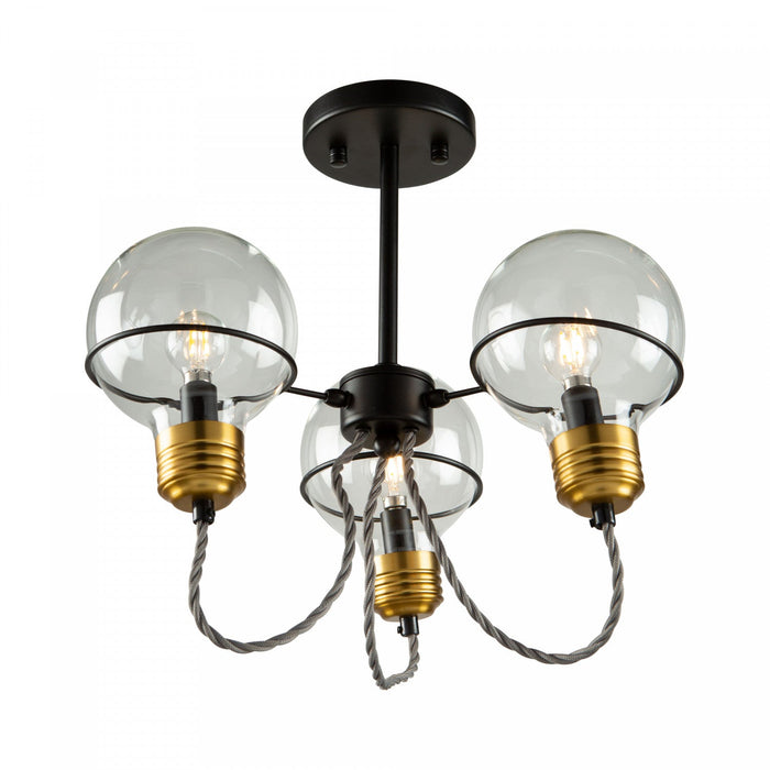 Martina 3-Light Semi-Flush Mount 