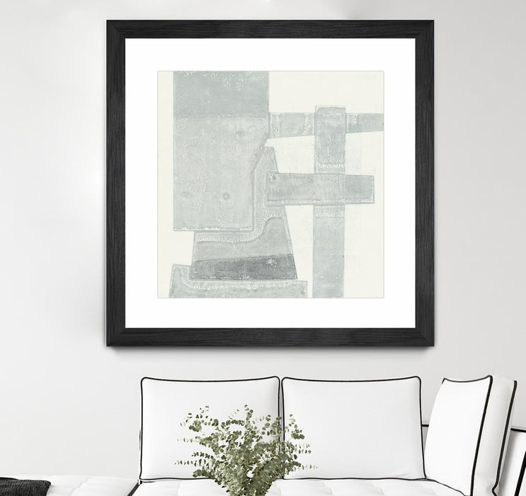 \"Orien\" Matted and Framed Black 30x30 Wall Art