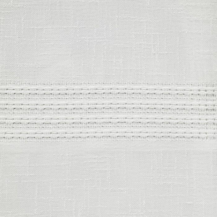 Habitat Alicante White Sheer Dual Header Curtain Panel - 52 x 108