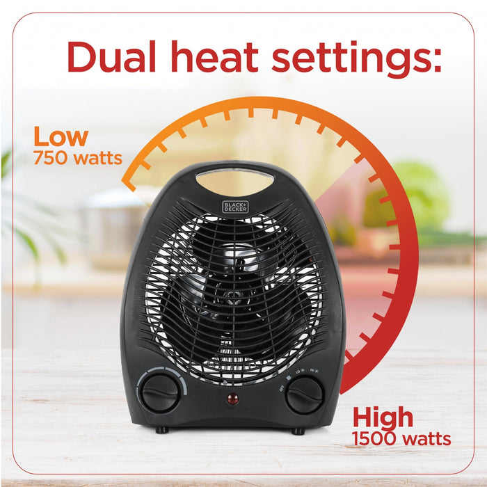 Black+Decker 10\" Personal Desktop Heater 