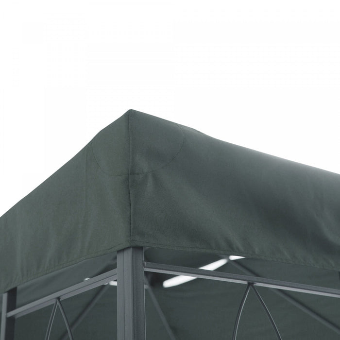 Outsunny 13.1' X 9.8' Gazebo Replacement Canopy 2 Tier Top Uv Cover Pavilion Garden Patio Outdoor, G