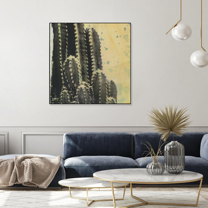 \"Desert Dreams Iv\" Canvas Framed Black 20x20 Wall Art