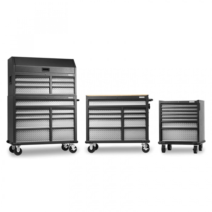 Gladiator Premier 7-Drawer Modular Tool Storage Cabinet - Silver Tread