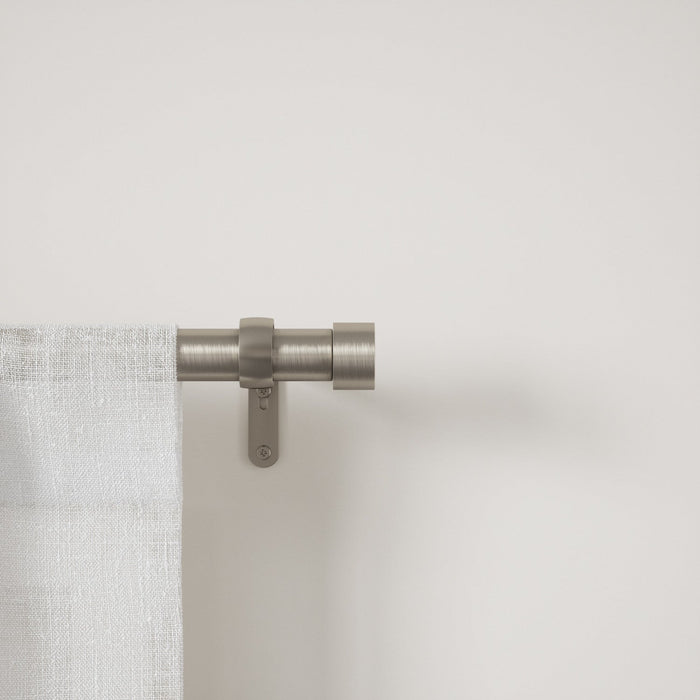 Umbra Cappa Nickel Expandable 1\" Curtain Rod - 36\"-66\" 