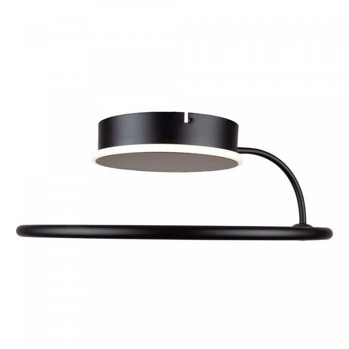 Halo Black Integrated LED Semi-Flush Mount IV