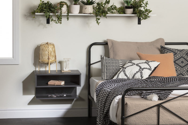 Sazena Floating Nightstand - Gray Oak 