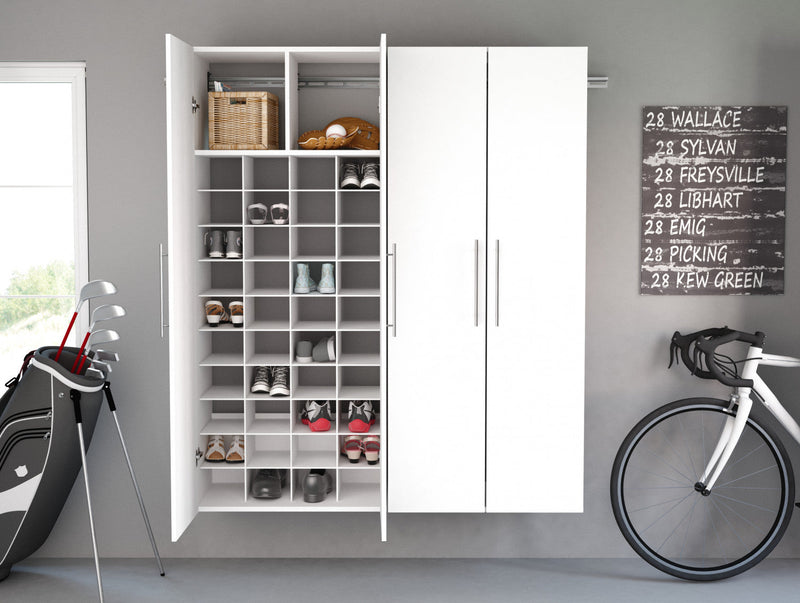 Hangups 40-shoe Cubby Storage Cabinet - White 