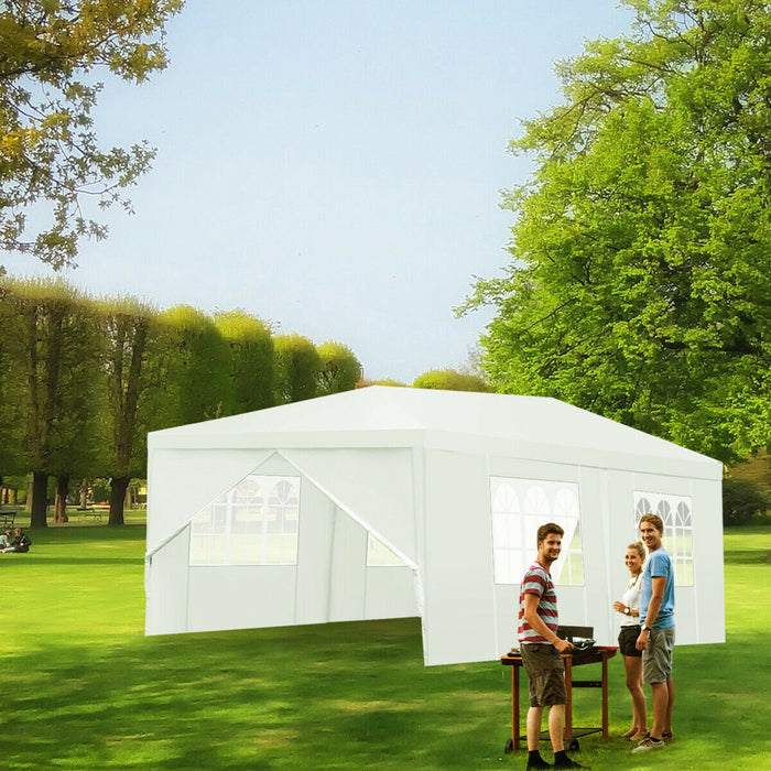 Costway Wedding Tent Canopy Party 10'x20' Heavy Duty Gazebo Cater Event W/ Side Walls