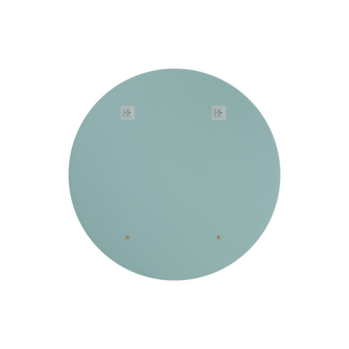 Lathe 30 Inch Frameless Round Mirror In Chrome 