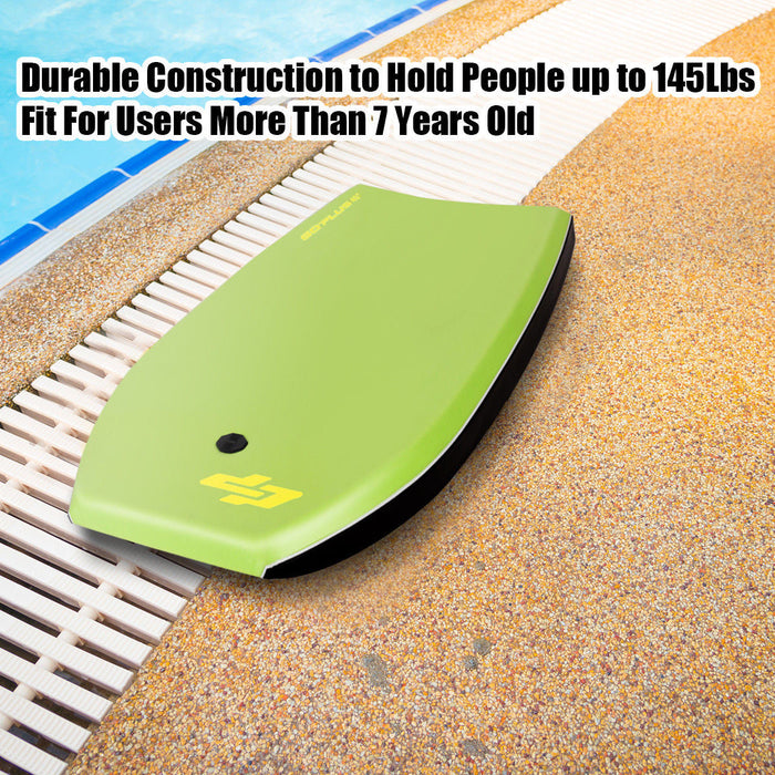 Goplus 42" Super Bodyboard Surfing W/ Leash Ixpe Deck Eps Core Boarding