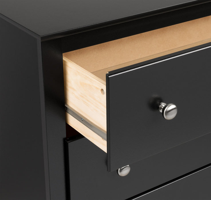 Sonoma Tall 2-Drawer Nightstand - Black
