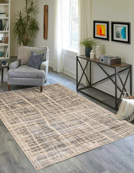 Lattice Grey Area Rug - 5'0\" X 8'0\"  