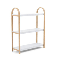 Umbra Modern Bellwood 3-Shelf Bookcase - White and Natural
