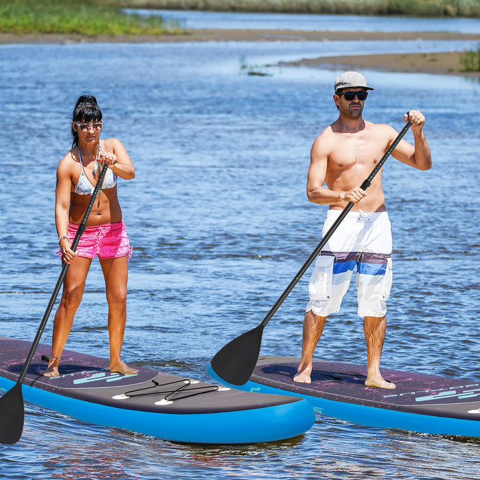 Goplus 11' Inflatable Stand Up Paddle Board Surfboard W/bag Aluminum Paddle Pump