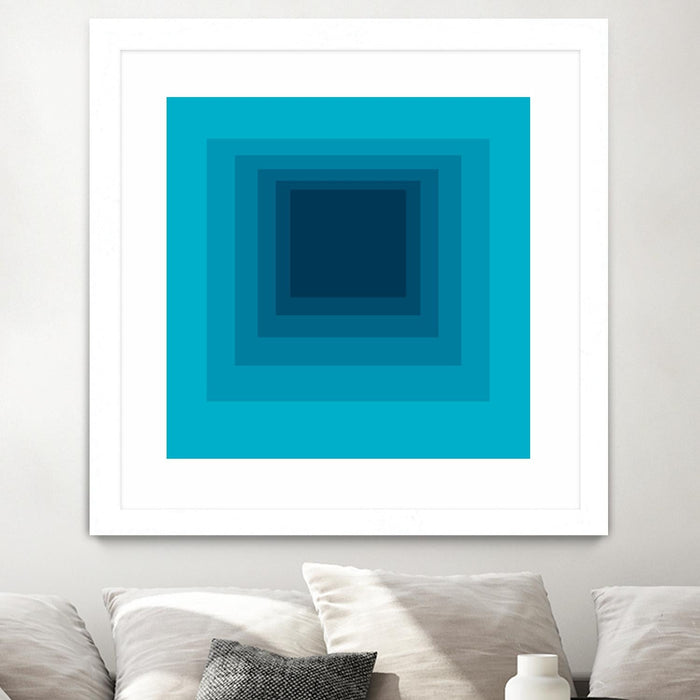 \"After Josef D\" Matted and Framed White 30x30 Wall Art