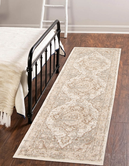 Priya Beige Area Rug - 2'8\" x 8'2\"
