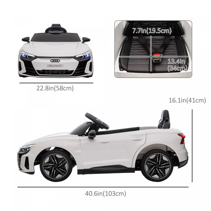 Aosom Electric Powered Ride-On Car With Remote Control, 12v 3.1 Mph Kids Ride-on Toy For Boys And Gi