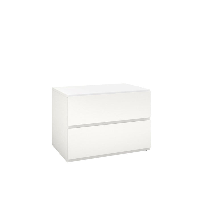 Nordika Storage Nightstand - White 
