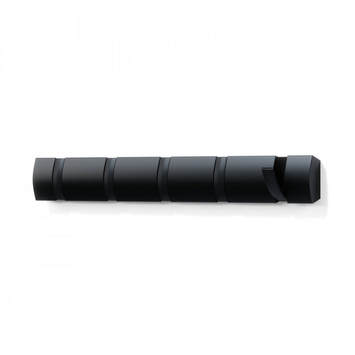 Umbra 5 Flip Wall-Mounted Hooks - Black