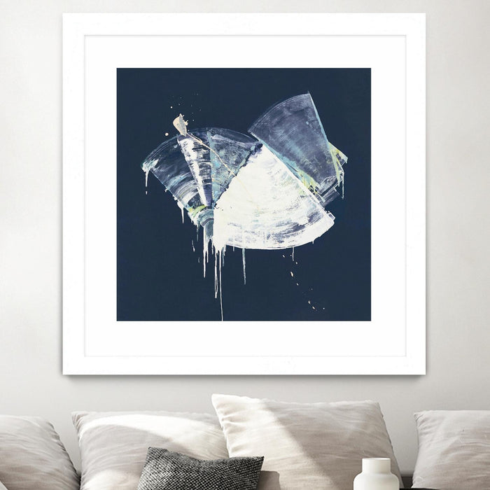 \"Bells In Motion\" Matted and Framed White 36x36 Wall Art