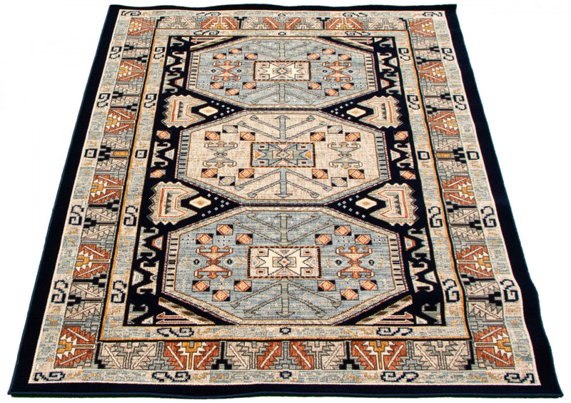 Quincy Navy-Blue Area Rug - 7'10\" x 10'2\"