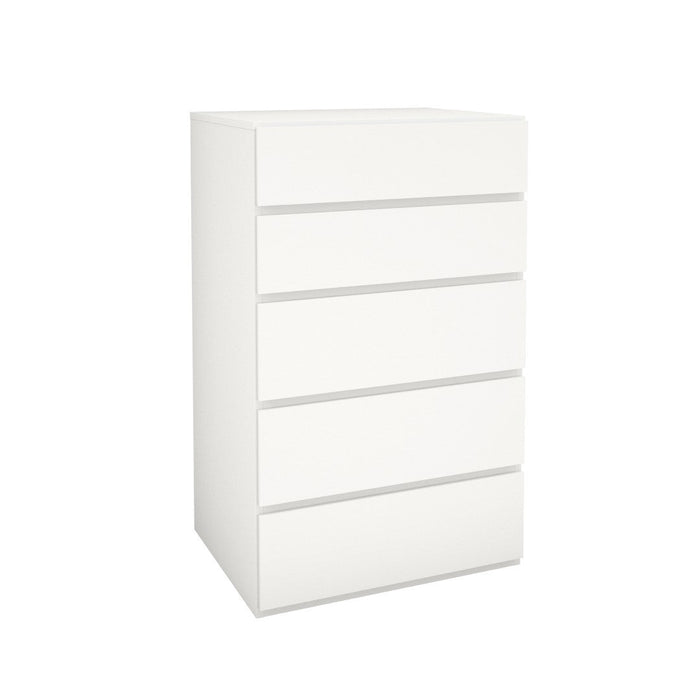 Nordika 5-Drawer Chest - White 