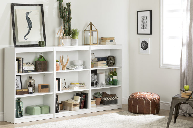 Axess 3-shelf Bookcase - Pure White 