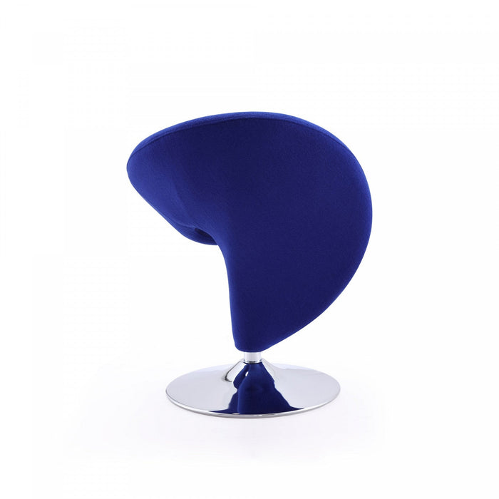 Curl Modern 1-Piece Accent Chair in Blue, Cream, Purple, Green, Gray, Orange, Red and Yellow 