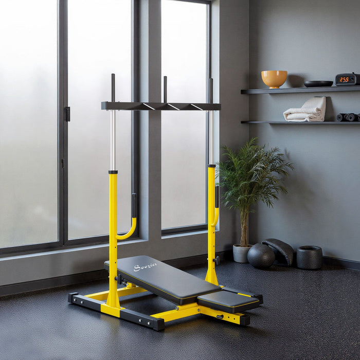 Soozier Adjustable Leg Extension and Curl Machine, 660LBS Capacity