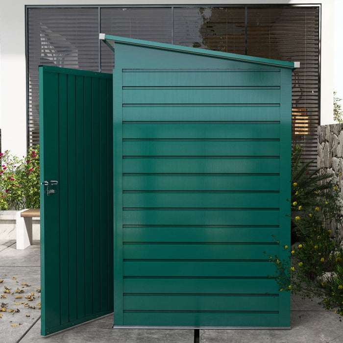 Outsunny 8 X 4ft Metal Garden Storage Shed With 2 Vents, Green