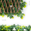Willow Expandable Trellis 40 In X 80 In White Rose Leaves Artificial Plant