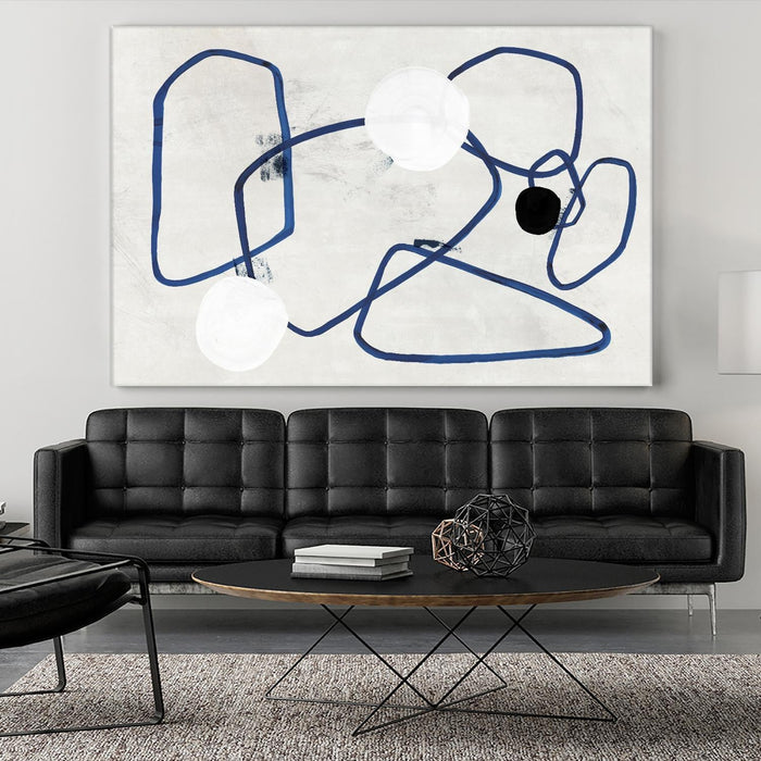 \"Midblue Ii\" Giant Art 72x48 Wall Art