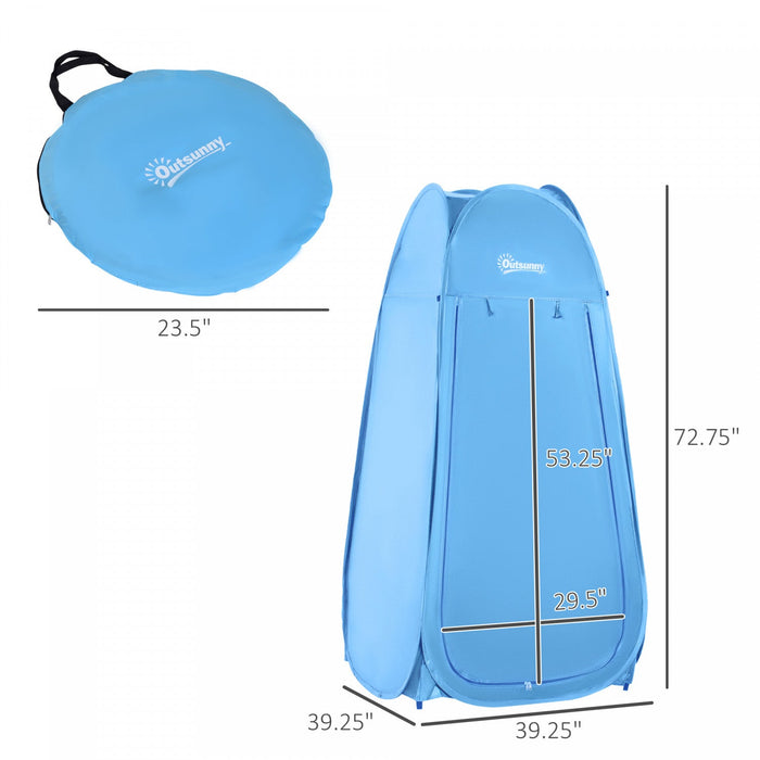 Outsunny Pop Up Shower Tent Portable Dressing Changing Room Privacy Shelter Tents For Outdoor Campin
