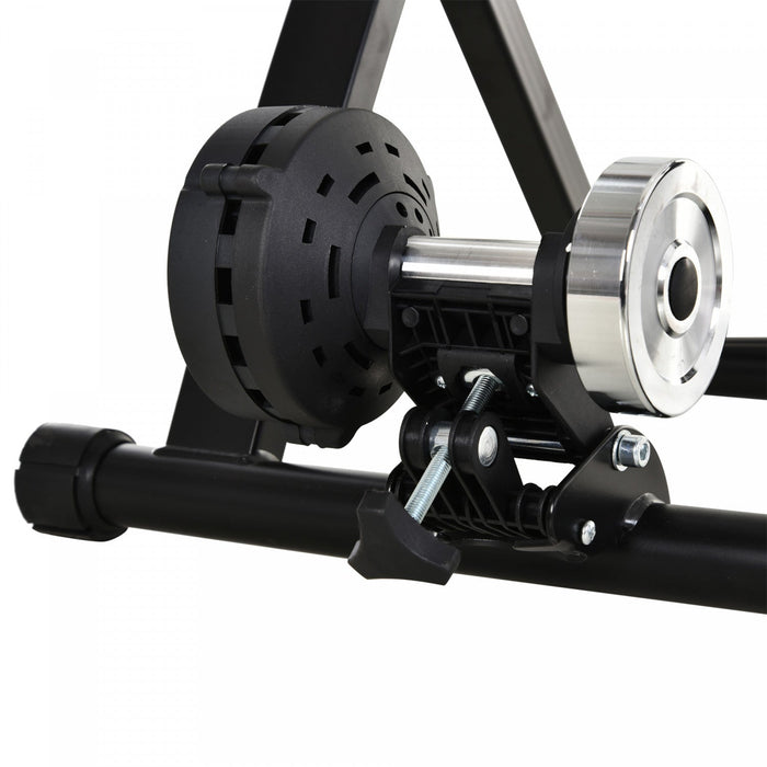 Soozier Indoor Bike Trainer Magnetic Bicycle Stand With Quick Release Skewer, 5 Levels Resistance, B