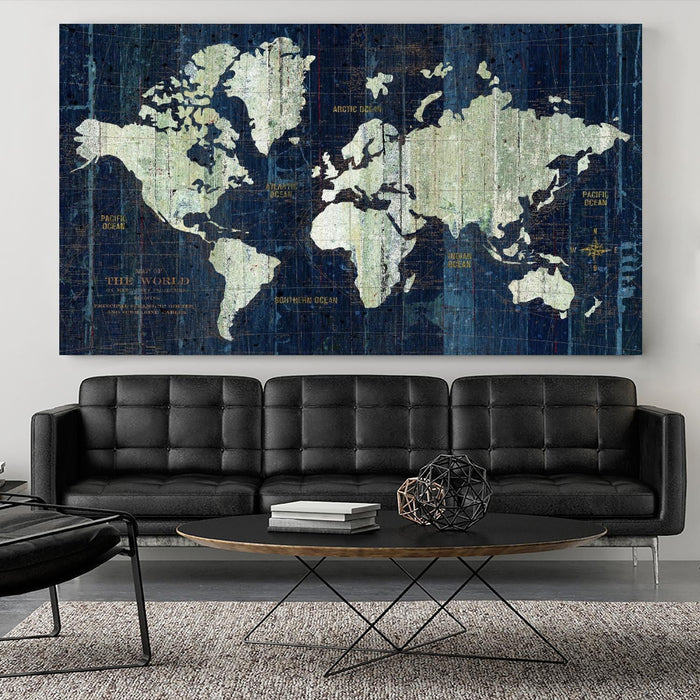 \"Old World Map\" Giant Art 84x48 Wall Art