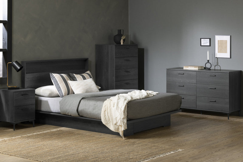Musano 5-drawer Chest With Metal Legs - Gray Oak 