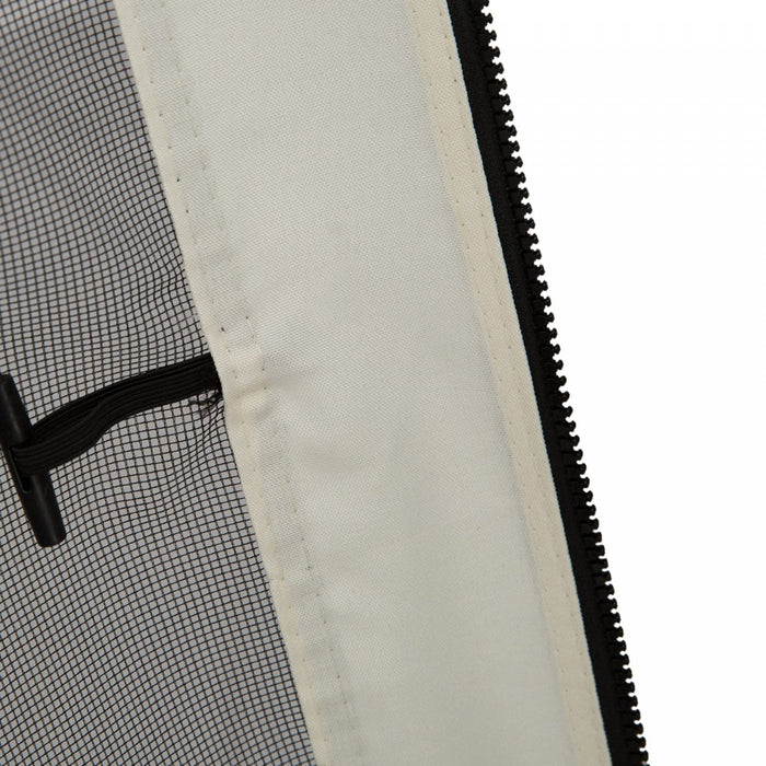 Outsunny Replacement Mosquito Netting For Gazebo 13' X 13' Black Screen Walls For Canopy With Zipper
