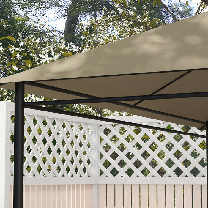 Outsunny 10' X 13' Gazebo Canopy Replacement, Outdoor Gazebo Cover Top Roof Replacement With Vents A