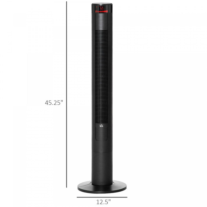 Homcom 46\" Tower Fan With 4 Wind Modes And 3 Speeds